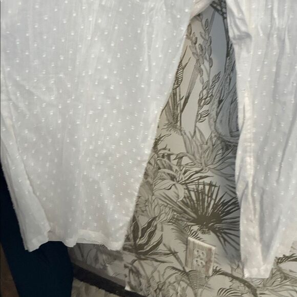 Old Navy 2X New White Polka Dot Pants Wide Leg Cover Up - Picture 5 of 6